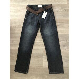 Boys 10 Jeans NEW Alexander Julian Colours Classic Straight Denim Belt